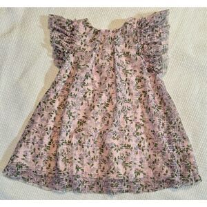 Pippa and Julie Baby Girl Pink Floral Toddler Girl's Dress Size 2T